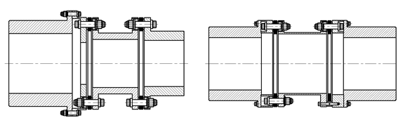  TBP，TBF型 聯(lián)軸器簡圖